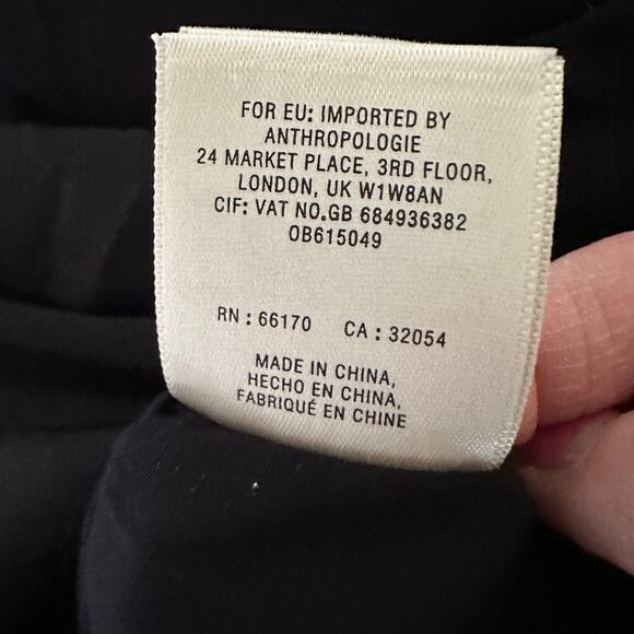 Anthropologie Maeve Elisabel Midi Dress High Low Noir Boho Summer Party SMALL - Picture 10 of 12